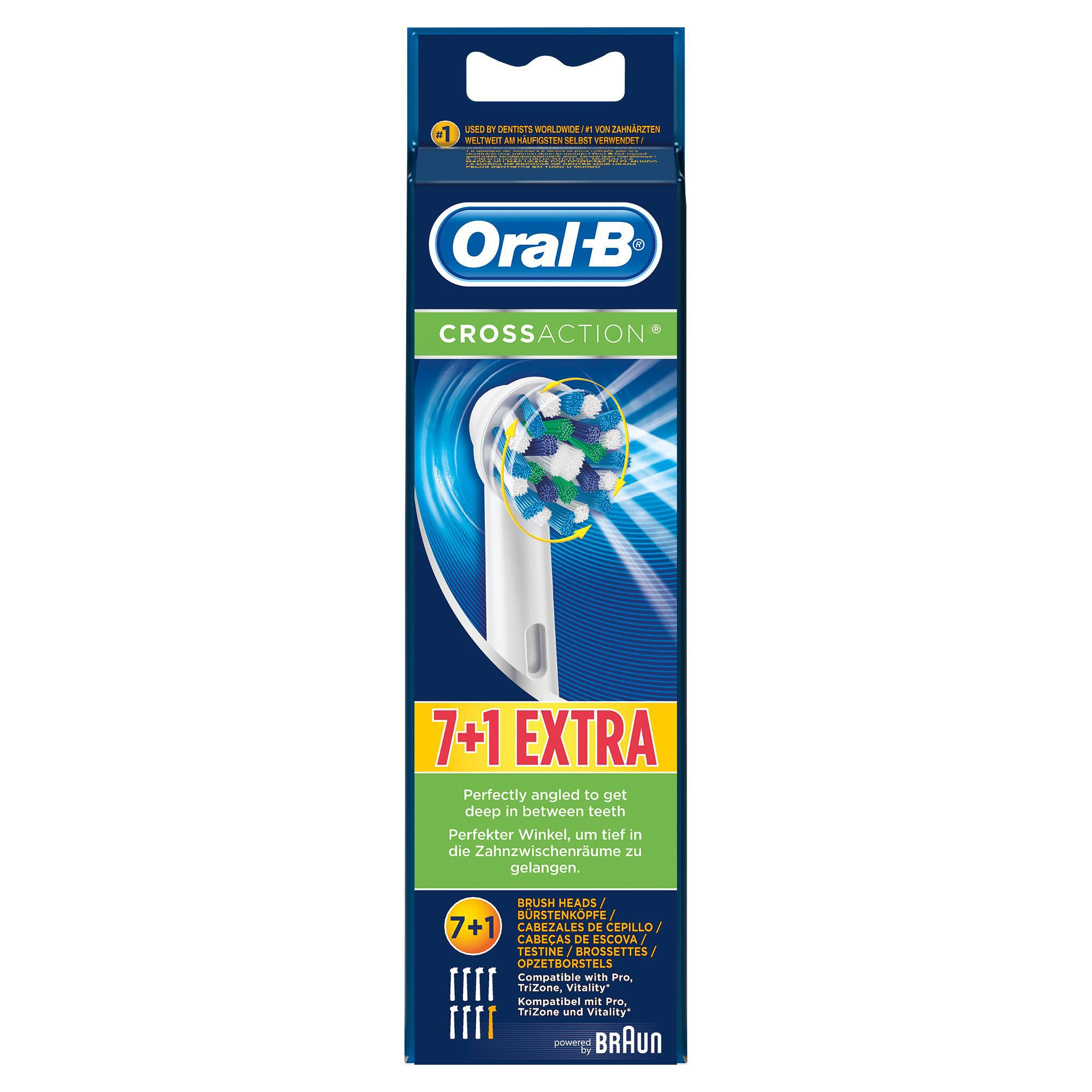 ORAL-B CrossAction Aufsteckbürsten 7+1 Aufsteckbürsten