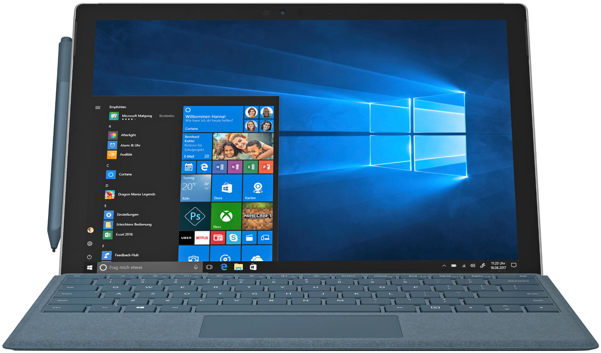 MICROSOFT Surface Pro - 12,3 Zoll - Intel® Core™ i5 i5-7300U - 8 GB - 256 GB - Intel® HD 620 - Windows 10 Pro (64 Bit)