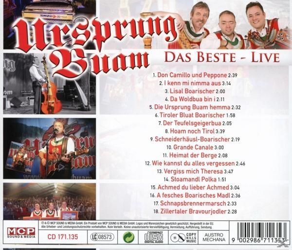 CD-Cover mit Text und Bildern von Bandmitgliedern. Musik-Trackliste sichtbar.
