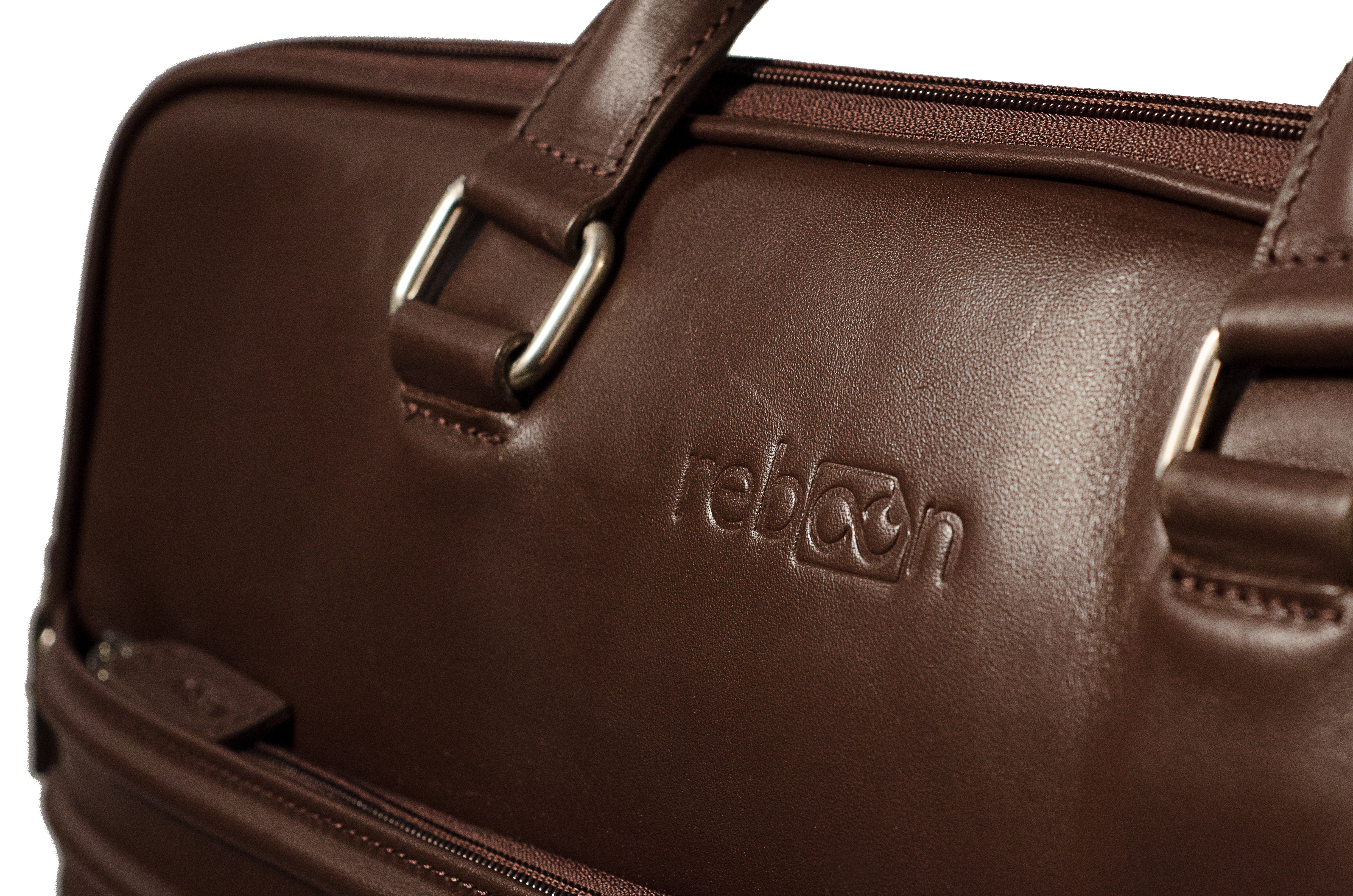 REBOON 605 Notebooktasche Kompakttasche für Universal Leder, Braun