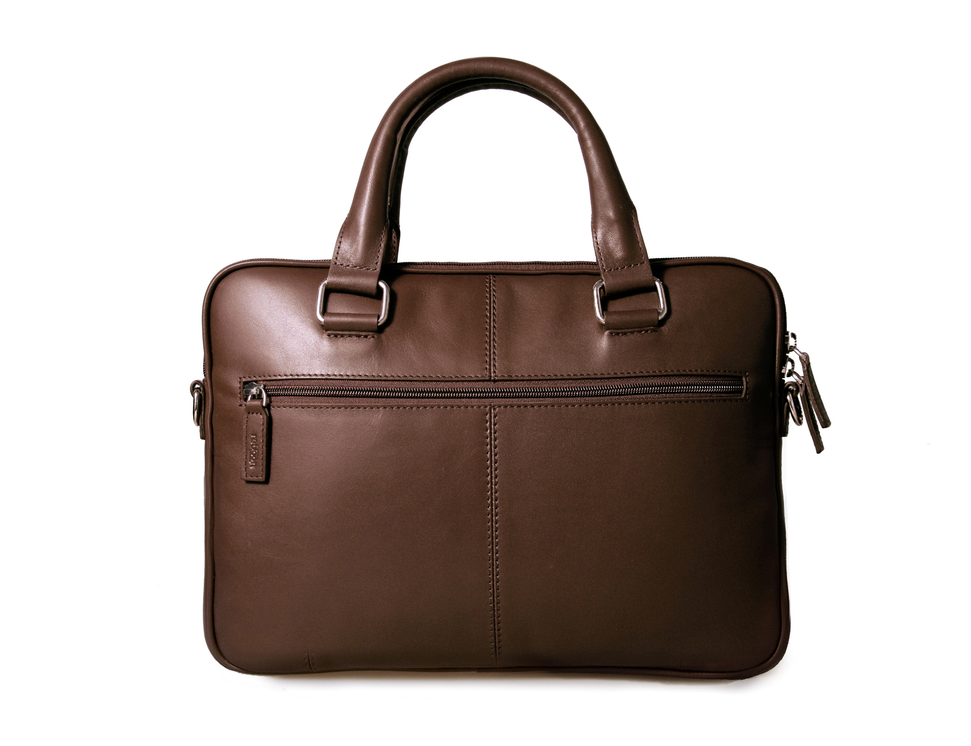 REBOON 605 Notebooktasche Kompakttasche für Universal Leder, Braun