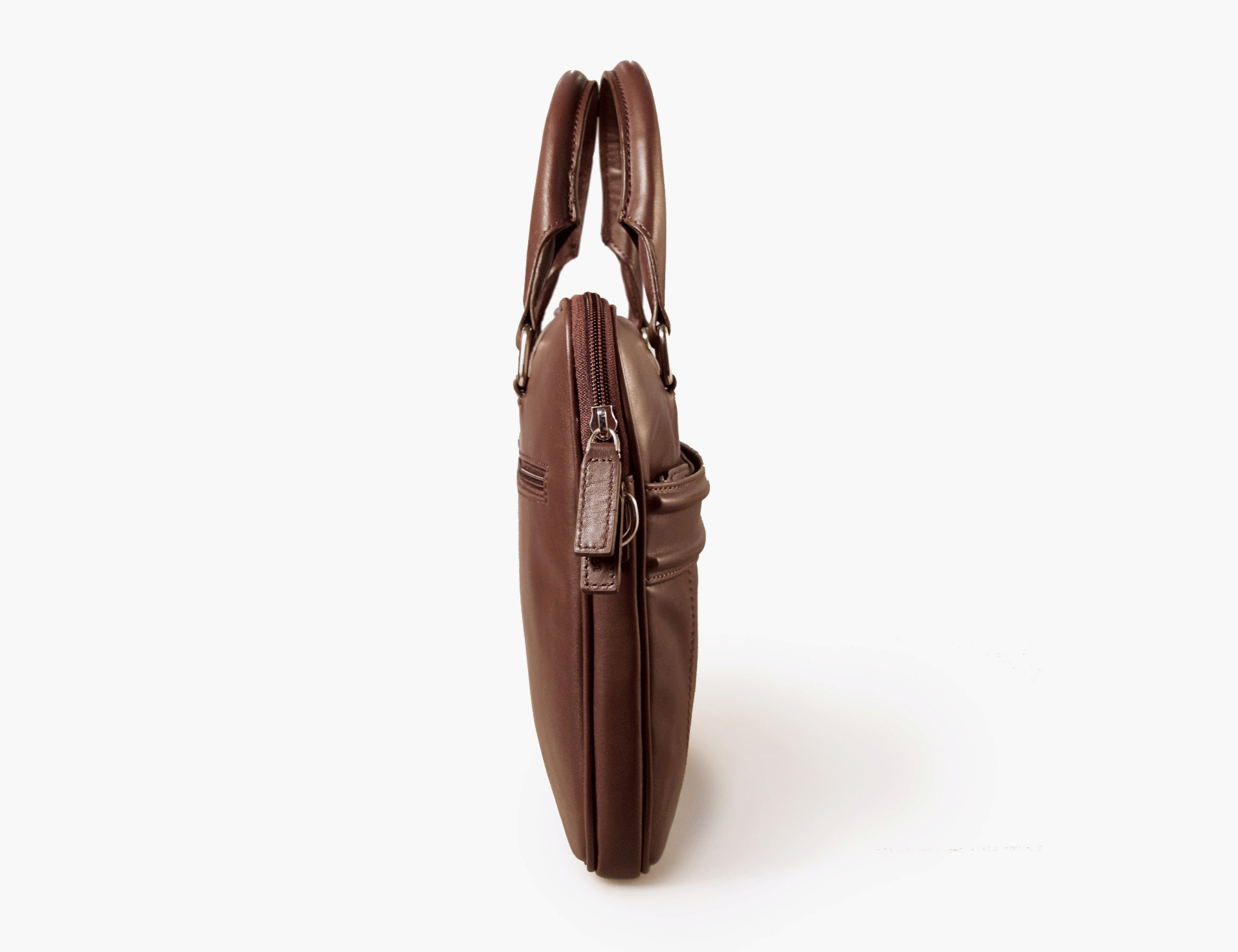 REBOON 605 Notebooktasche Kompakttasche für Universal Leder, Braun