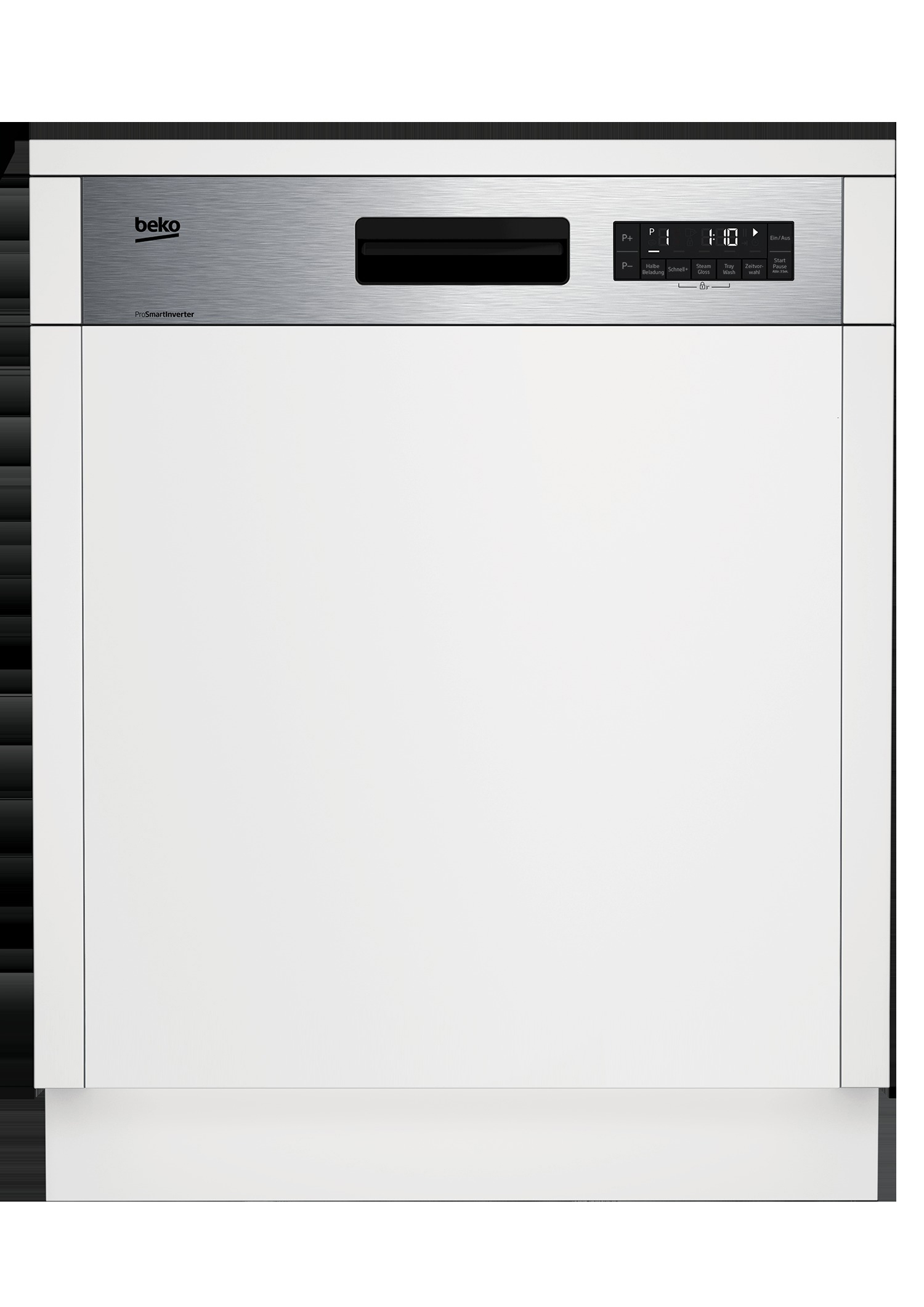BEKO DSN6634FX2 Geschirrspüler (teilintegrierbar, 598 mm breit, 44 dB (A), E)