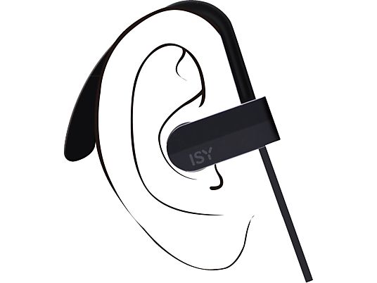 ISY IBH 3500 - Auricolari Bluetooth con archetto  (In-ear, Nero)