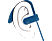 ISY IBH 3500 - Écouteurs Bluetooth avec crochets auriculaires  (In-ear, Bleu)