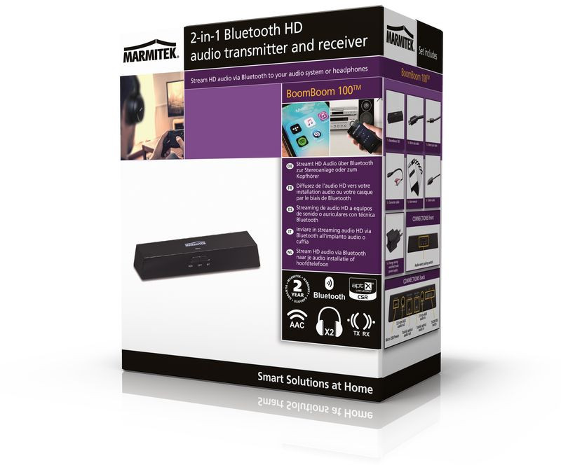 MARMITEK Transmetteur et récepteur Bluetooth BoomBoom 100 (08330)