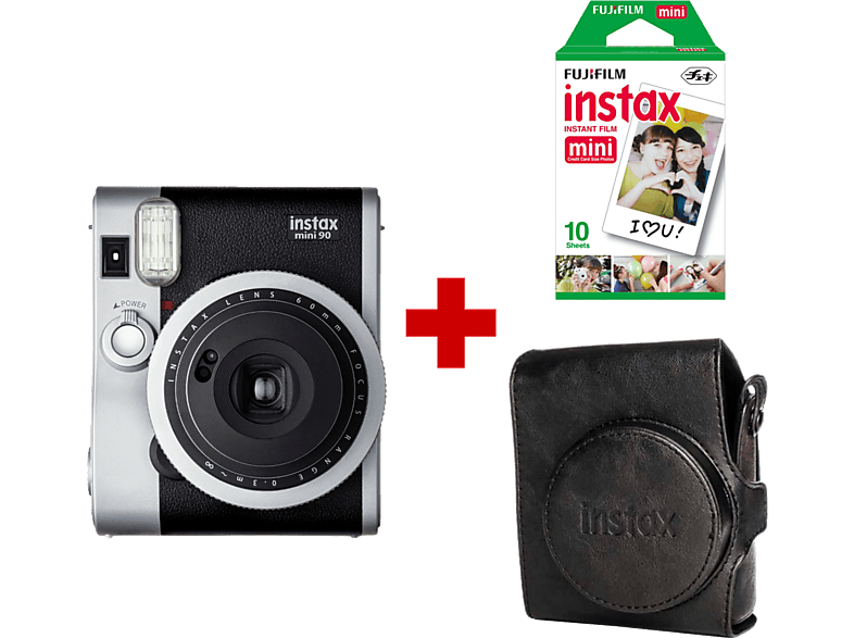 FUJI Instax Mini 90 Neo Classic Zwart + Case + 10 films (B13550-C)