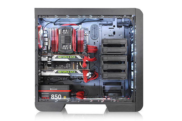 THERMALTAKE Core V51 PC-Gehäuse, Schwarz