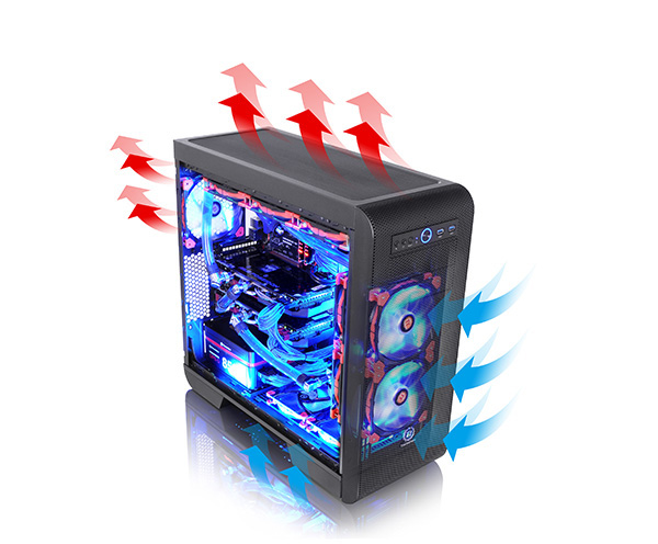 THERMALTAKE Core V51 PC-Gehäuse, Schwarz
