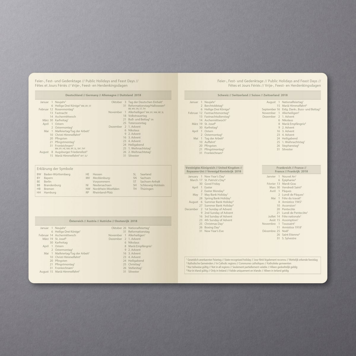 SIGEL C1811 CONCEPTUM® 2018 Tageskalender Schwarz