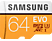 SAMSUNG SAMSUNG Evo - Micro SDXC - 64 GB - Bianco/Giallo - Scheda di memoria  (64 GB, 100 MB/s, Bianco/Giallo)