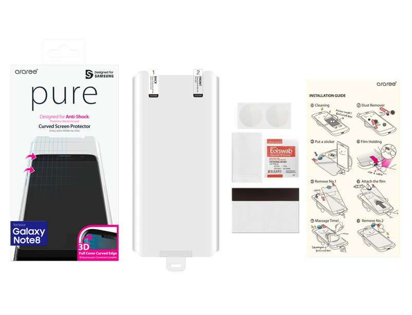 SAMSUNG araree Schutzfolie (für Samsung Galaxy Note8, Galaxy Note8 Duos)