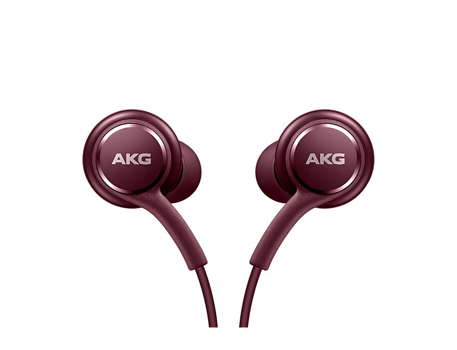 SAMSUNG Samsung Earphones Tuned by AKG in Burgundy, In-ear Headset Burgundy