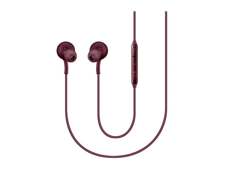 SAMSUNG Samsung Earphones Tuned by AKG in Burgundy, In-ear Headset Burgundy