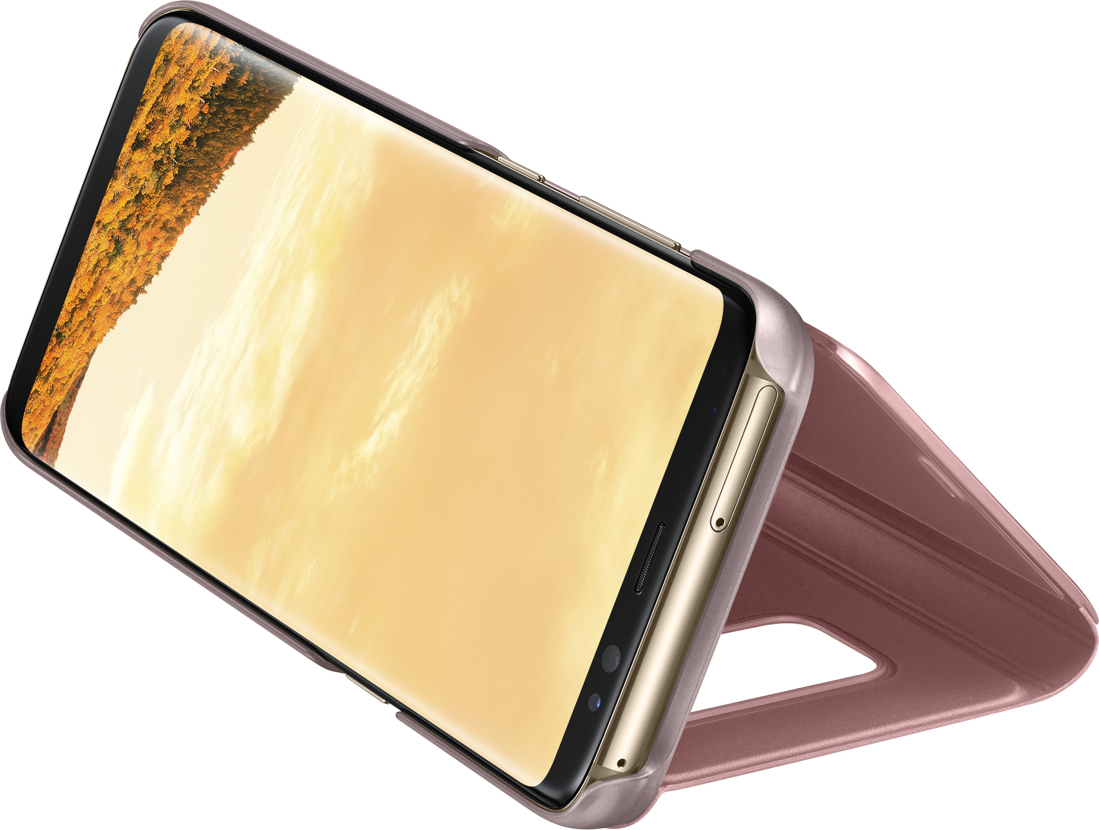 SAMSUNG Clear View, Bookcover, Samsung, Galaxy S8, Pink