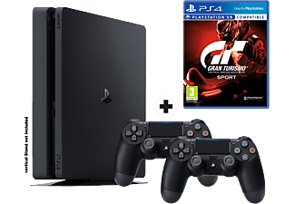 PlayStation 4 Pro 1To + GRAN TURISMO SPORT + DUALSHOCK4 - console de jeu - Jet Black