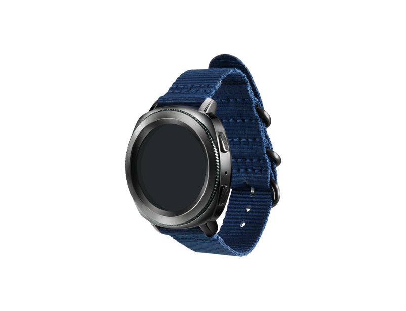 SAMSUNG Strap Studio Premium Nato, Ersatzarmband, Navy