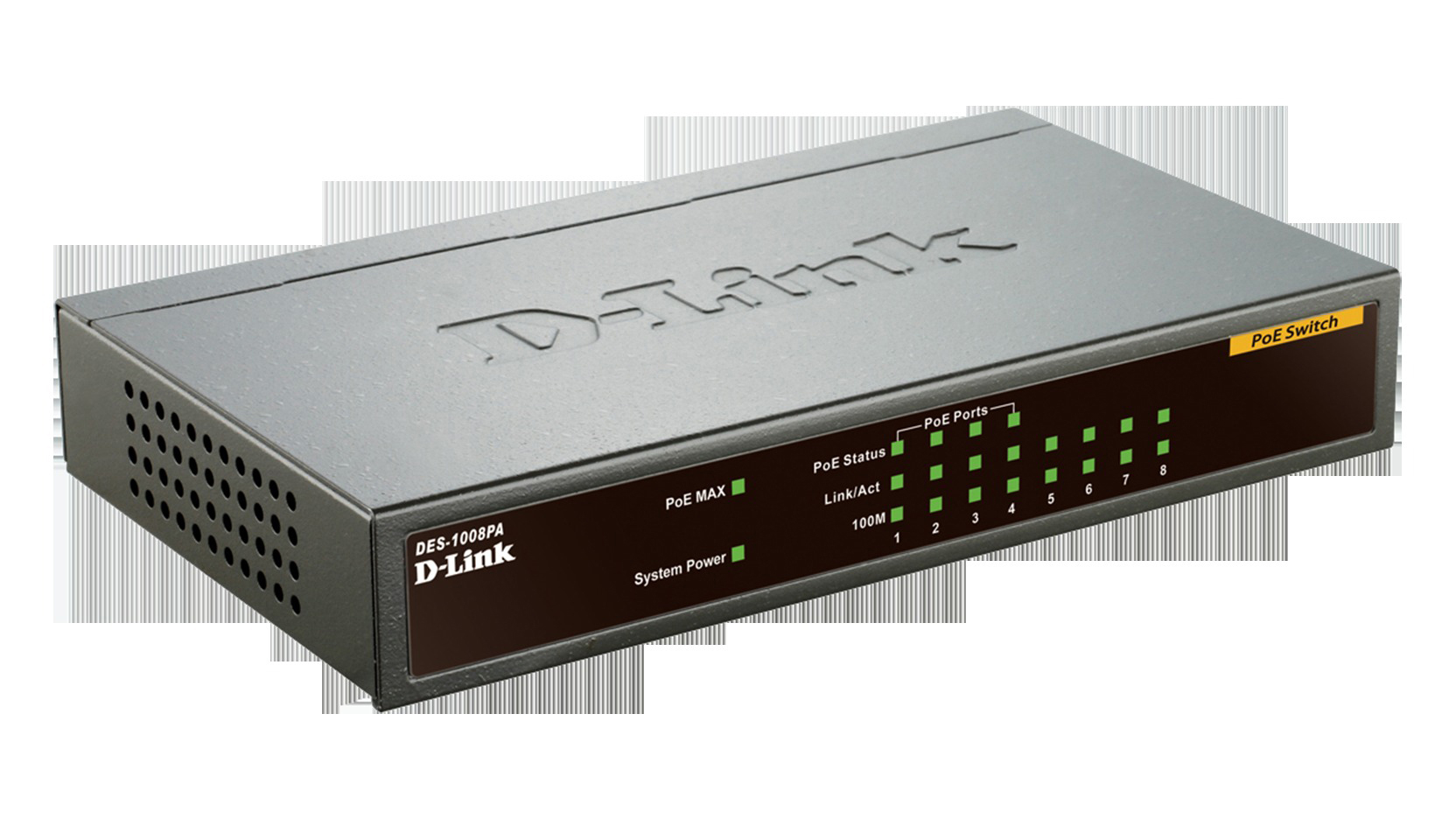 D-LINK DES-1008PA  Desktop Switch 8