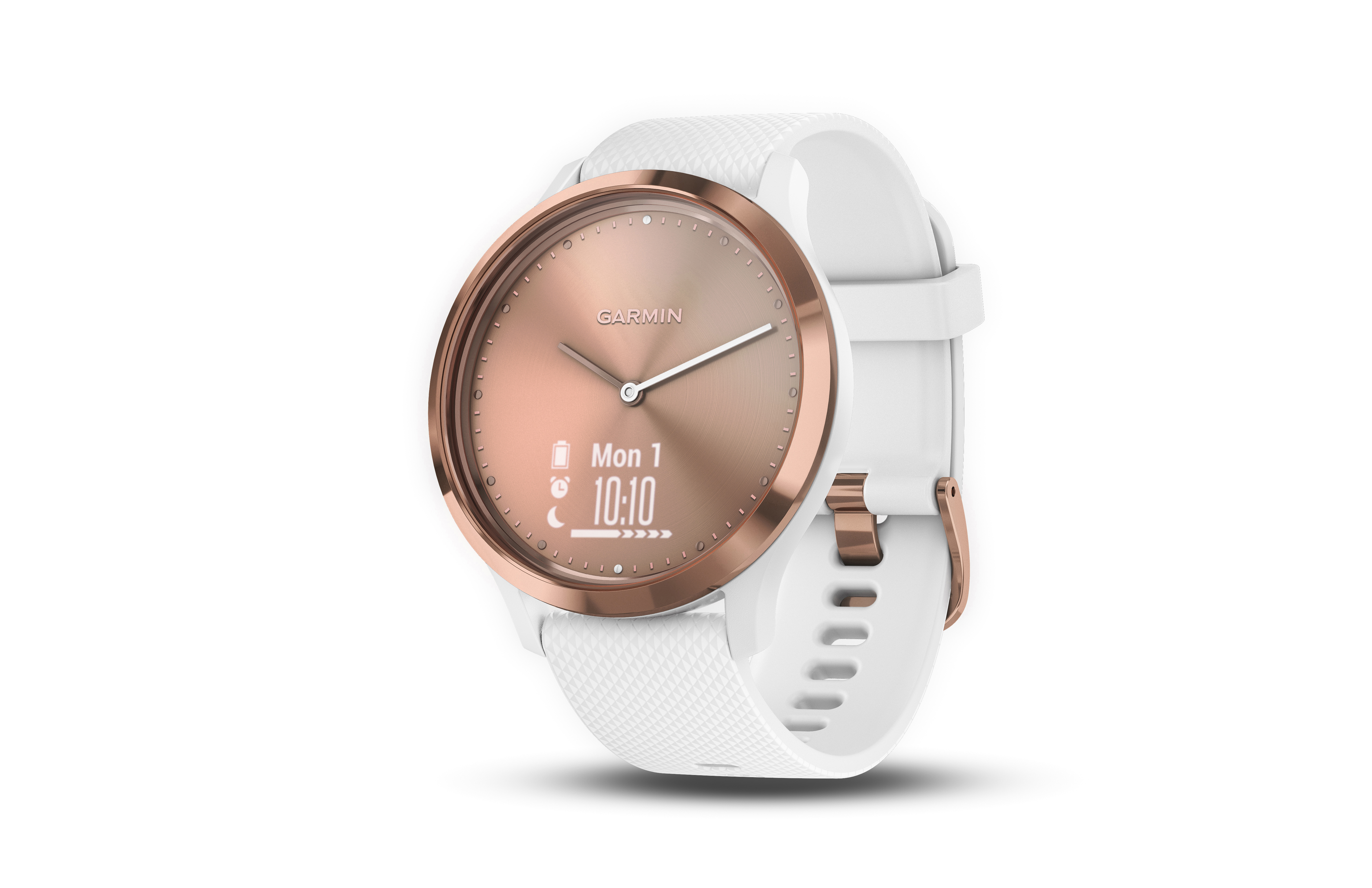 GARMIN vívomove HR Sport, Fitness Tracker, S/M, Roségold/Weiß