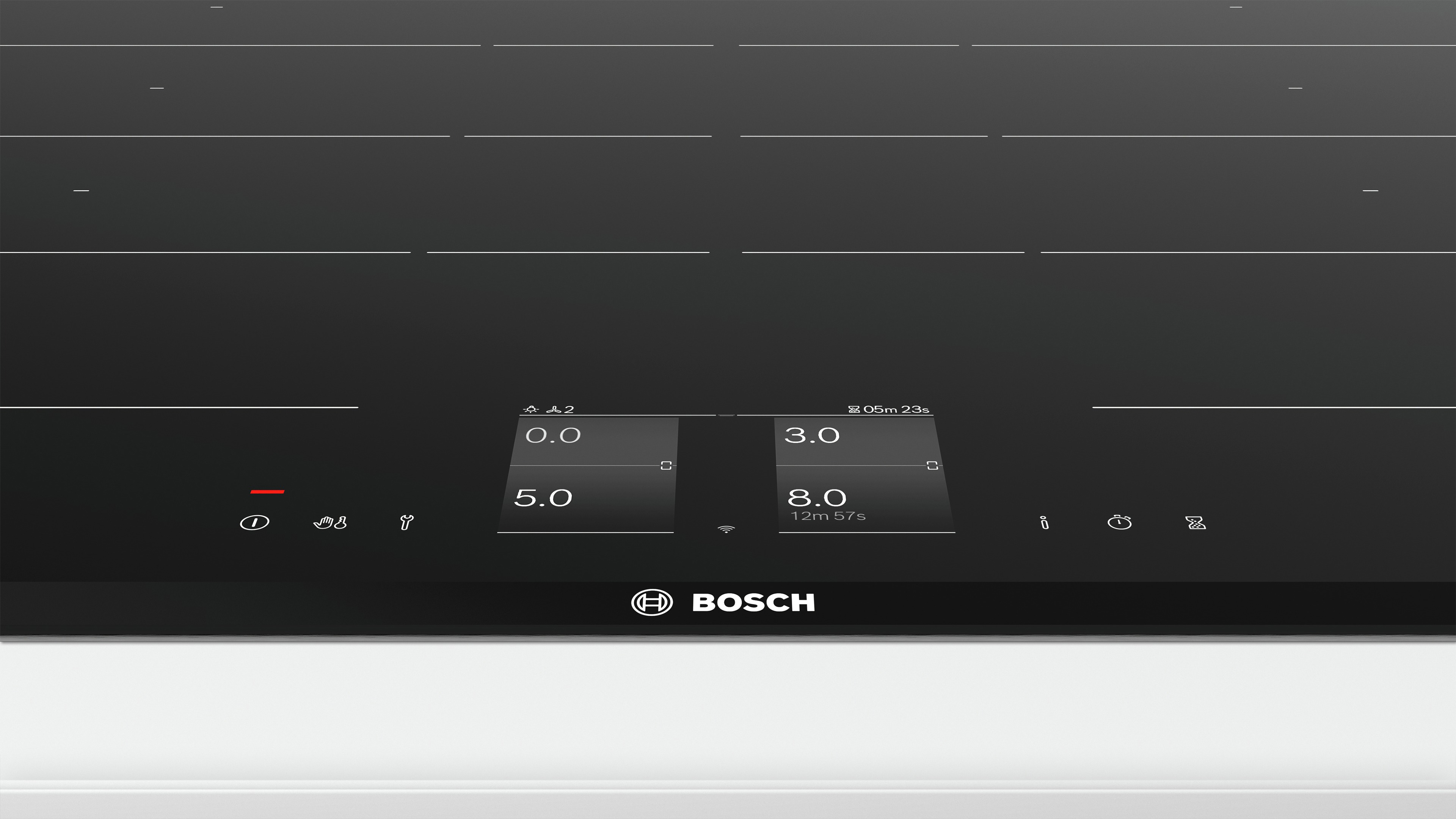BOSCH PXY 875 KW1E Induktionskochfeld (816 mm breit, 4 Kochzonen)
