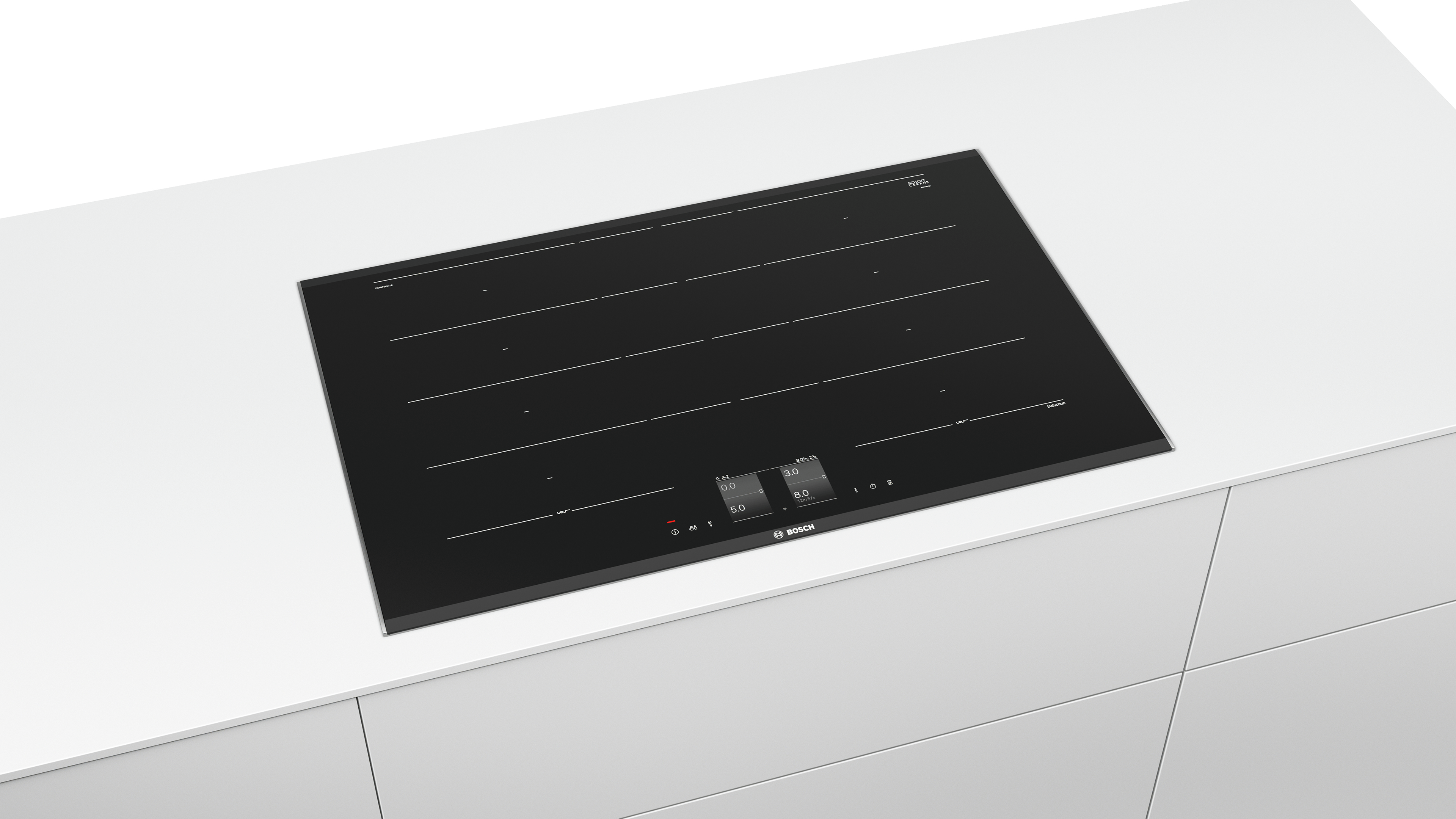 BOSCH PXY 875 KW1E Induktionskochfeld (816 mm breit, 4 Kochzonen)