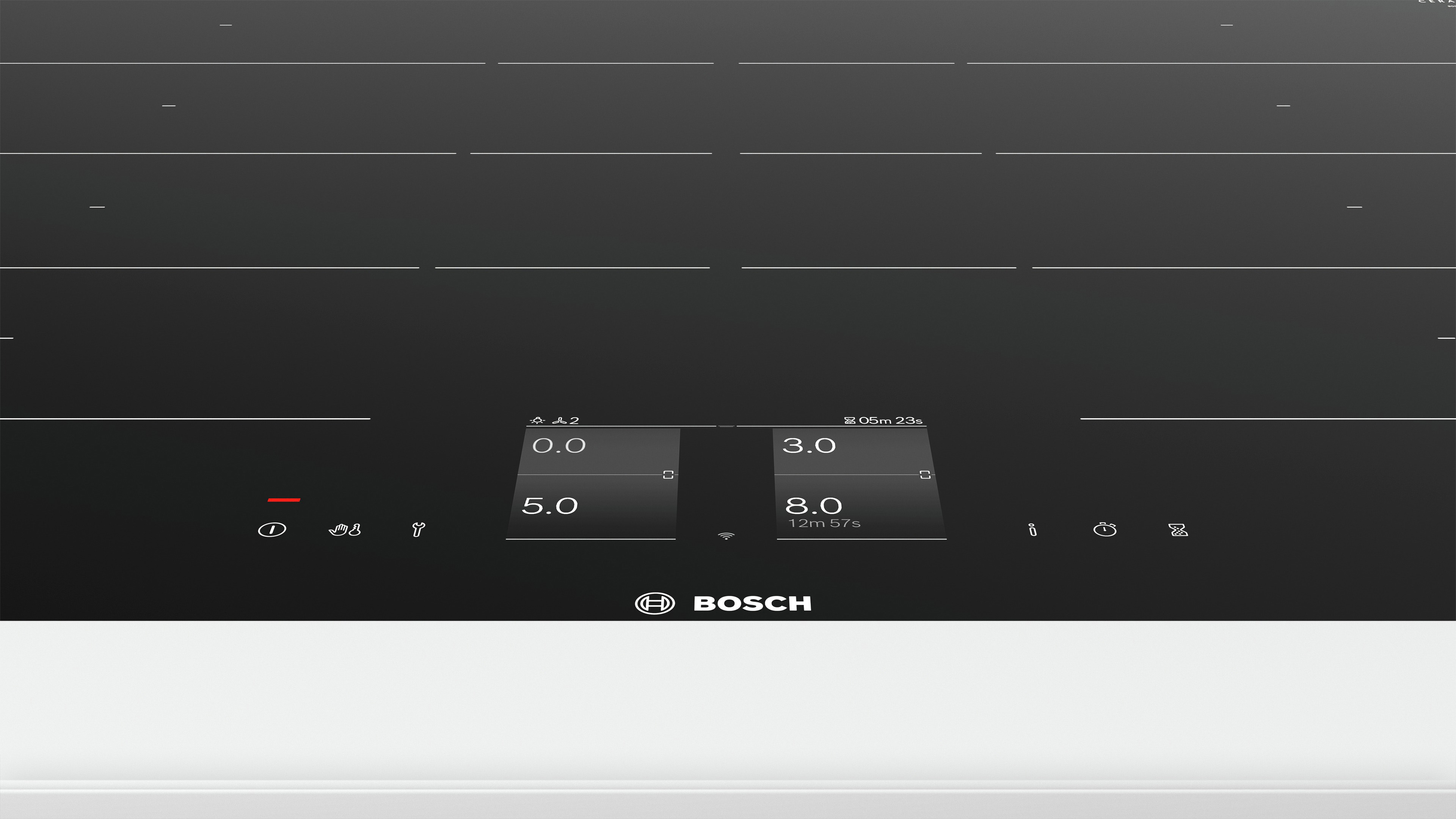 BOSCH PXY801KW1E Induktionskochfeld (792 mm breit, 4 Kochzonen)