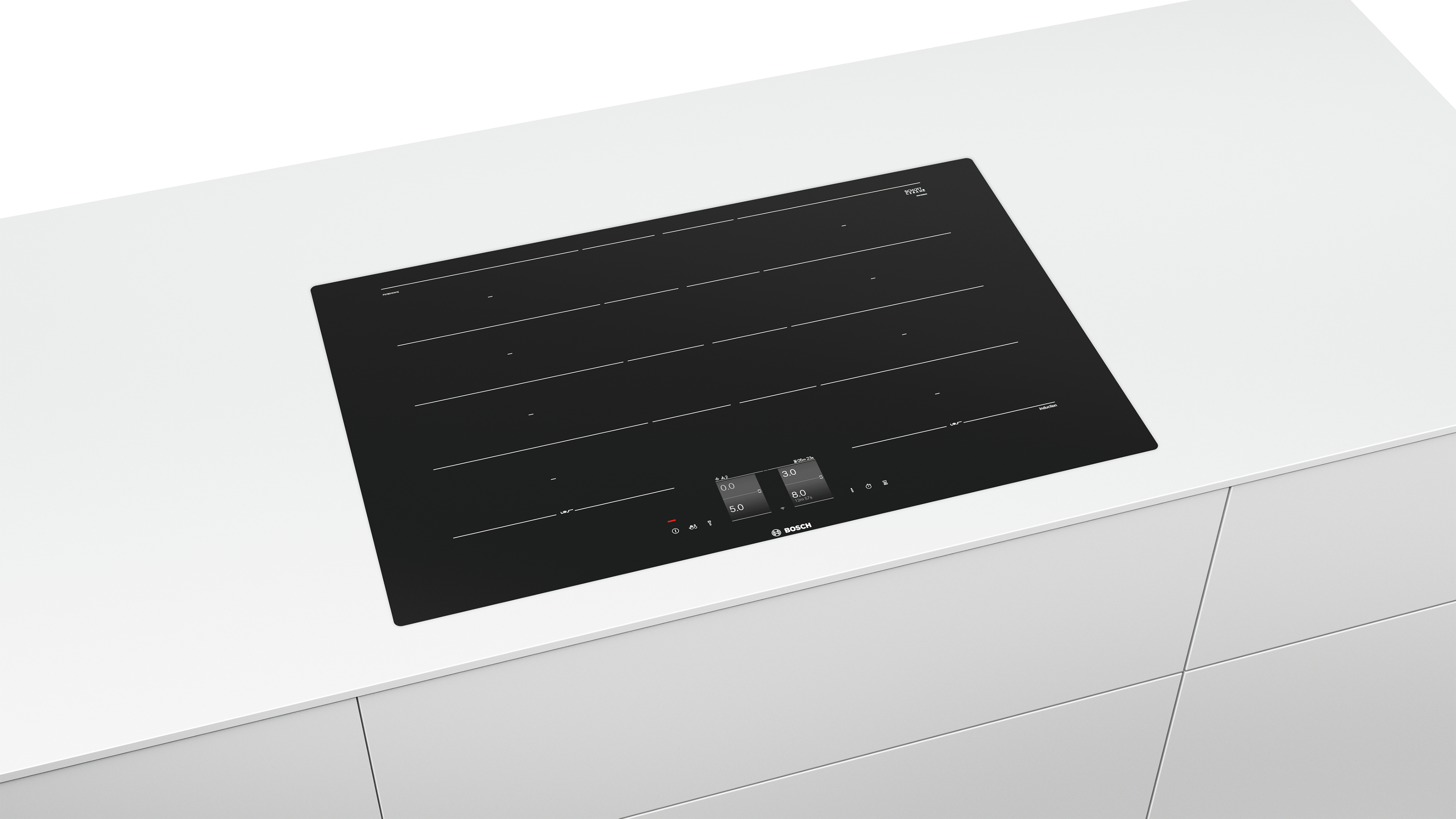 BOSCH PXY801KW1E Induktionskochfeld (792 mm breit, 4 Kochzonen)