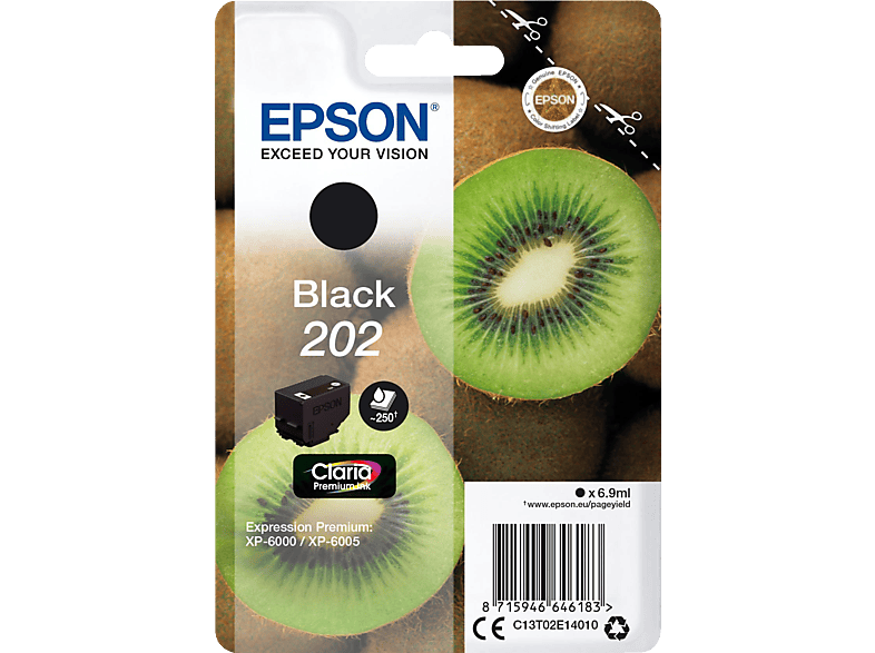 EPSON Original Tintenpatrone Schwarz (C13T02E14010)