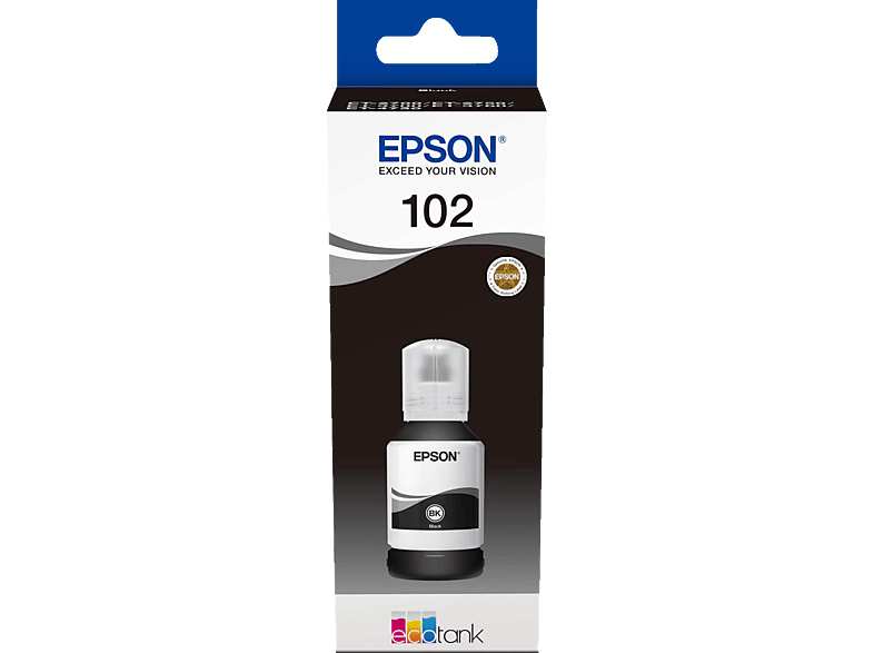 EPSON 102 EcoTank-Tintenflasche in Pigmentschwarz; Tintenpatrone