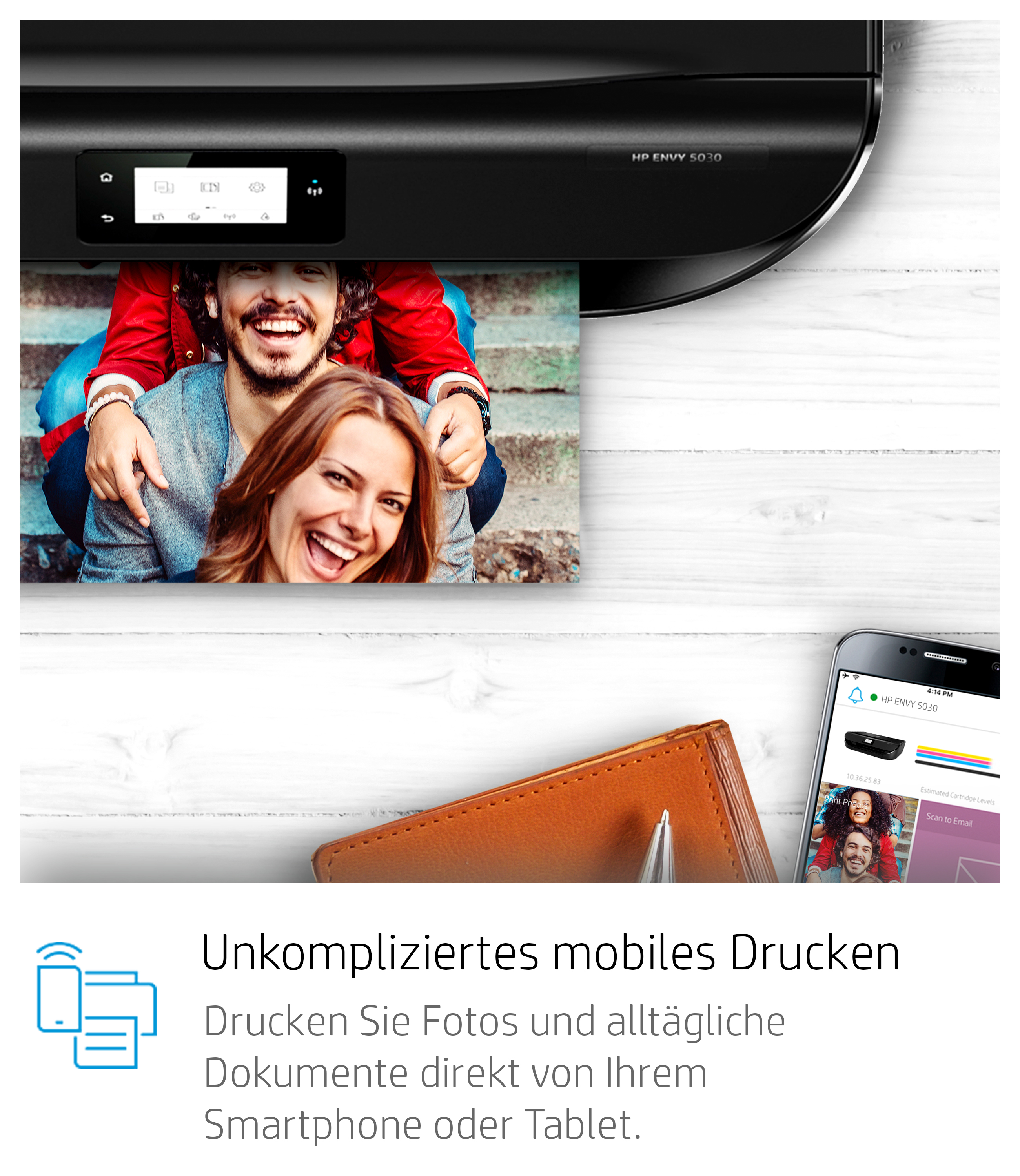 HP Envy 5030 (Instant Ink) 3-in-1 Multifunktionsdrucker