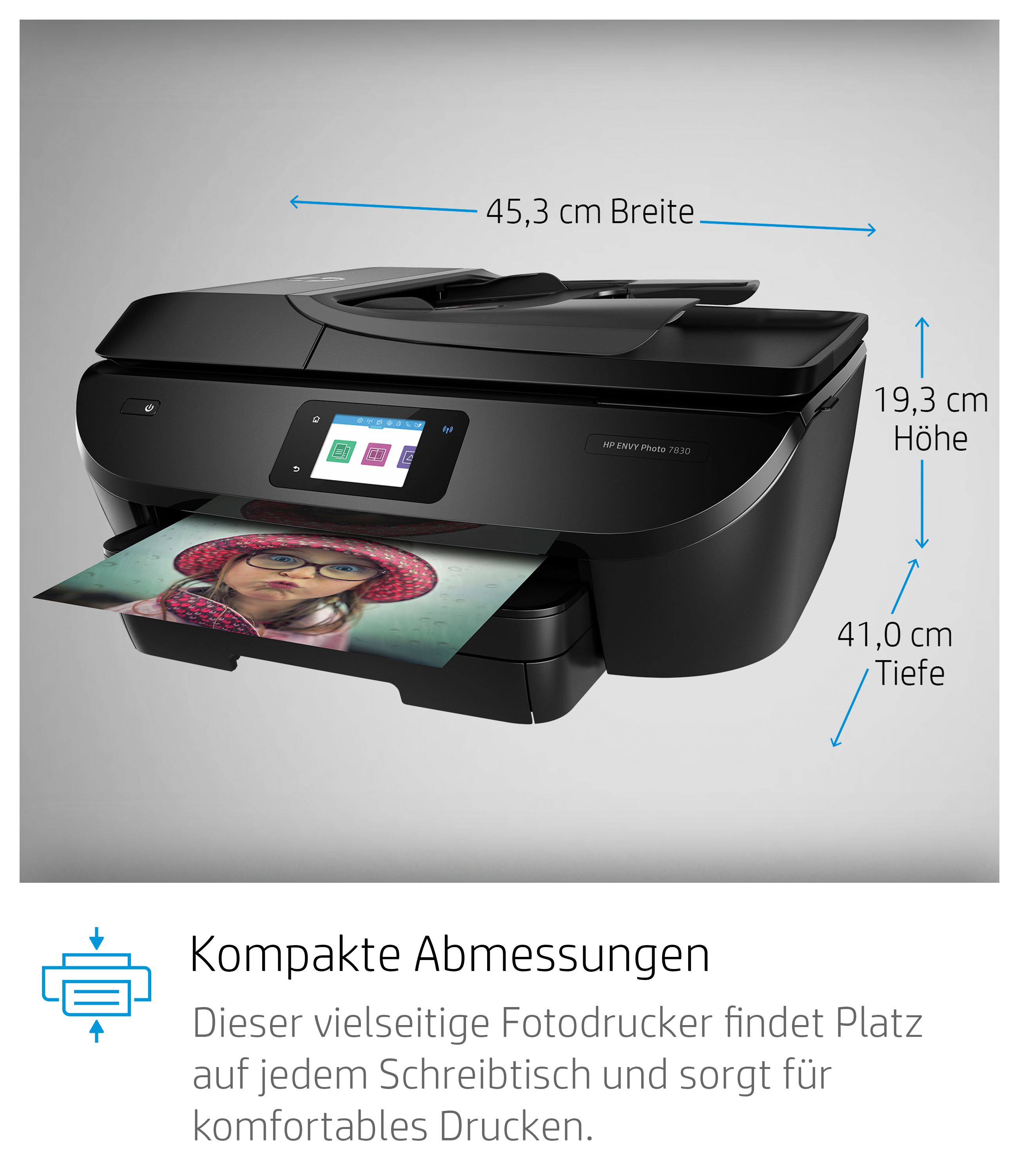 HP ENVY Photo 7830 (Instant Ink) 4-in-1 Multifunktionsdrucker