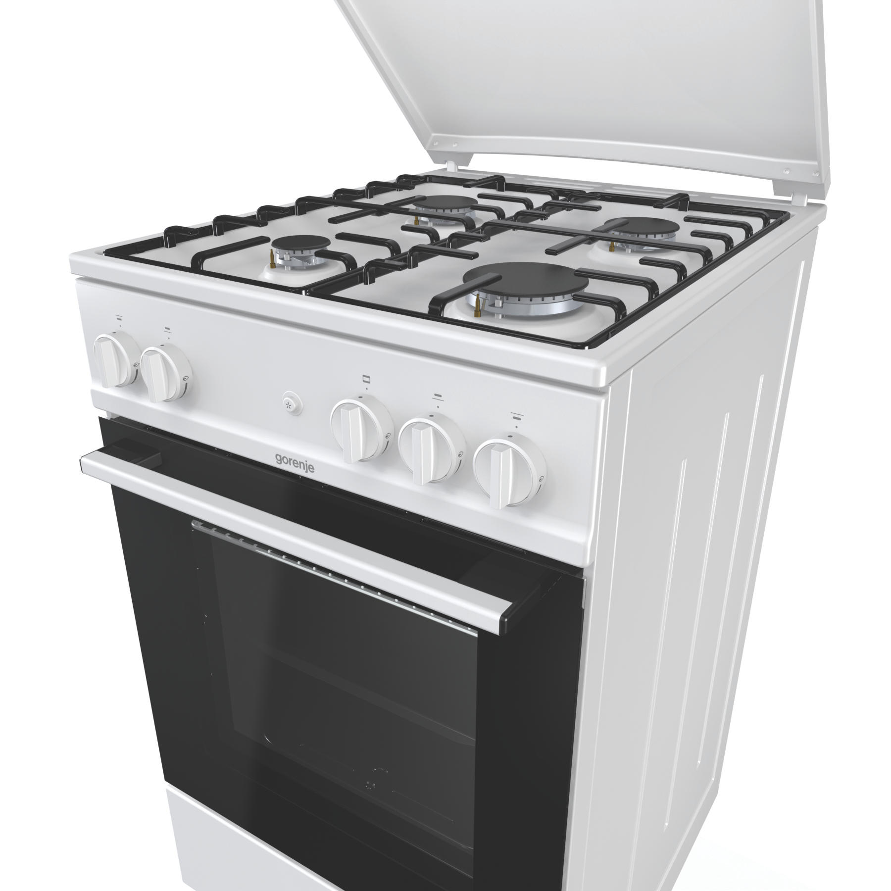 GORENJE G5111WH Gasherd (EEK: A, Gaskochfeld, 70 l, Weiß)