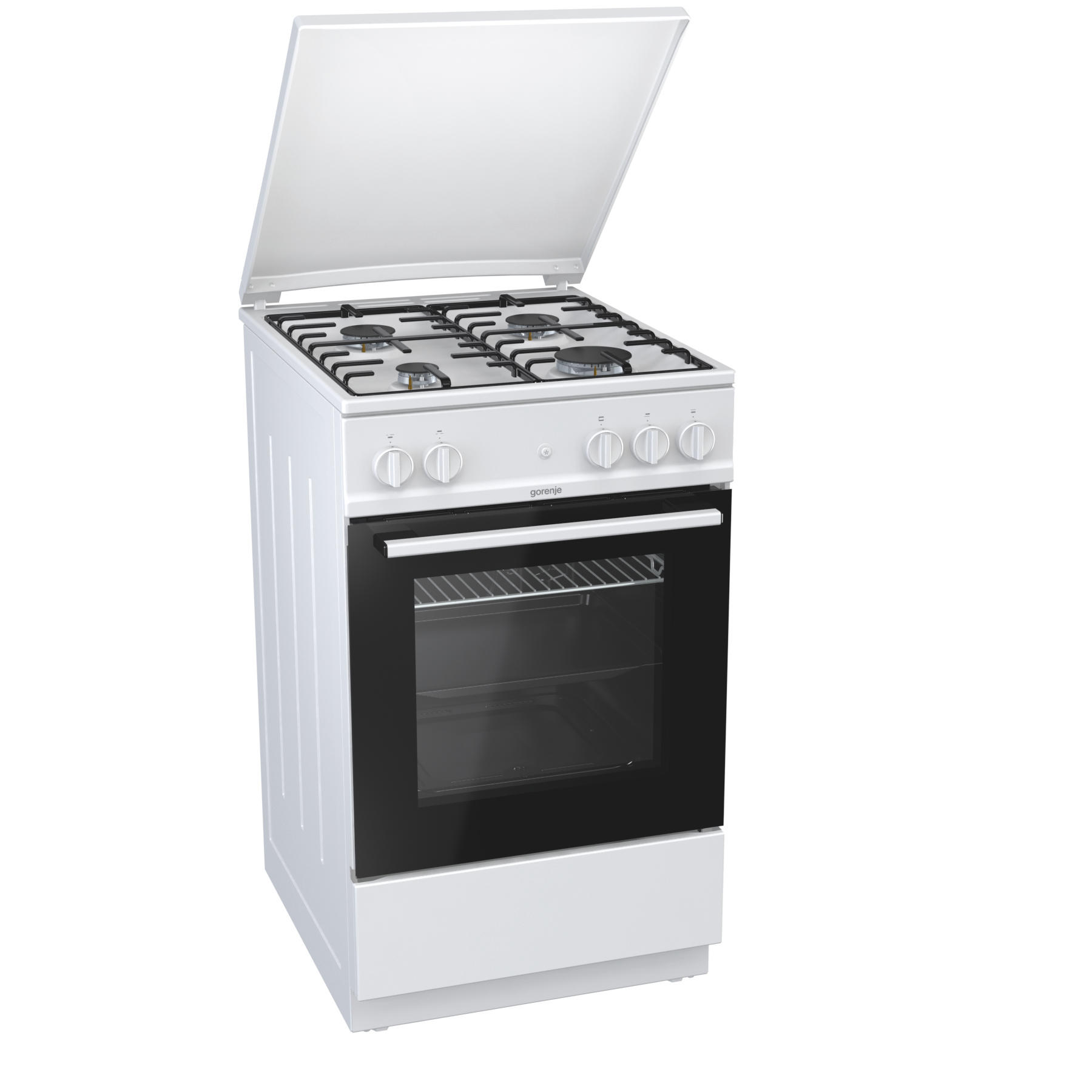 GORENJE G5111WH Gasherd (EEK: A, Gaskochfeld, 70 l, Weiß)