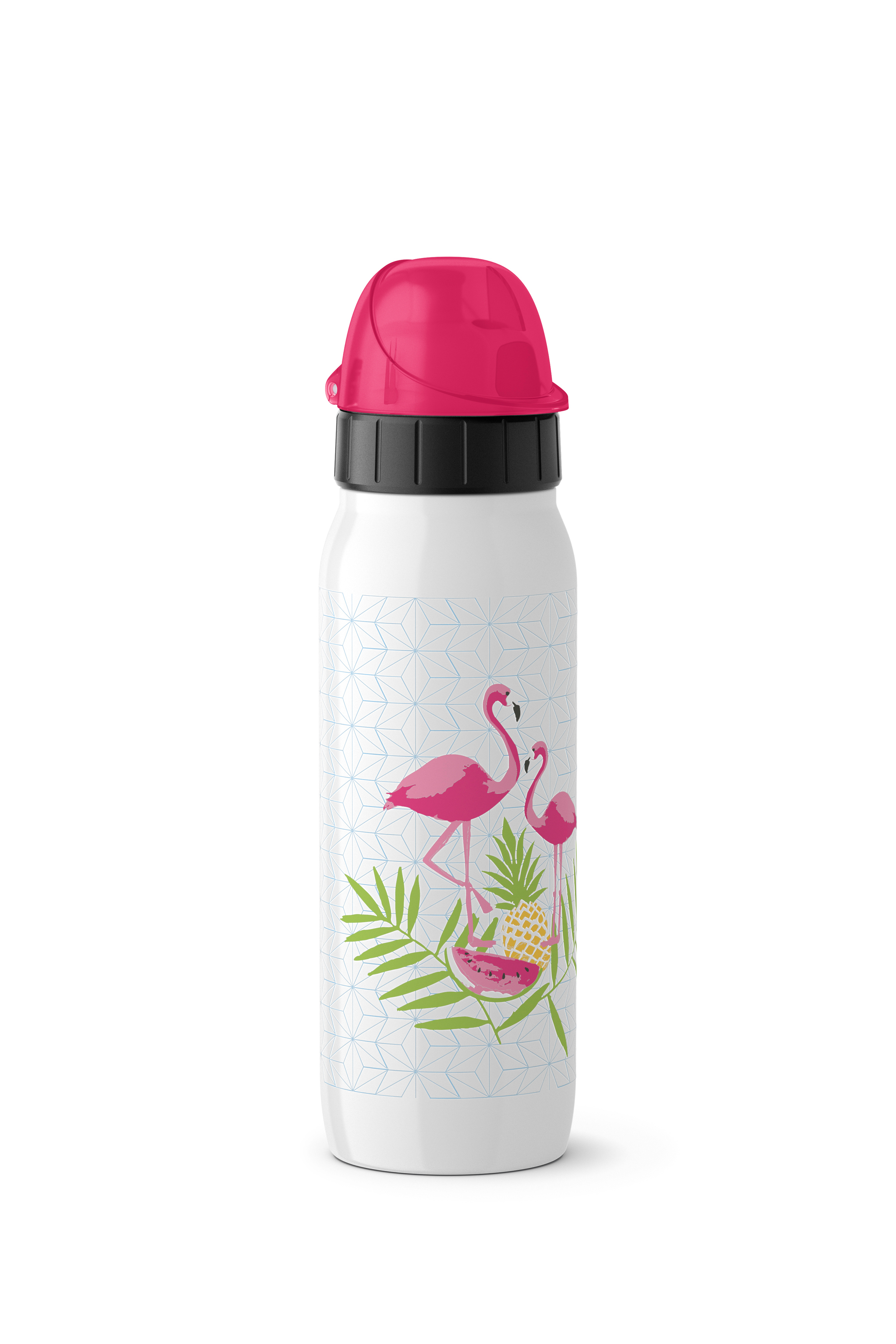 EMSA Trinkflasche Weiß/Pink 518377 Iso2Go