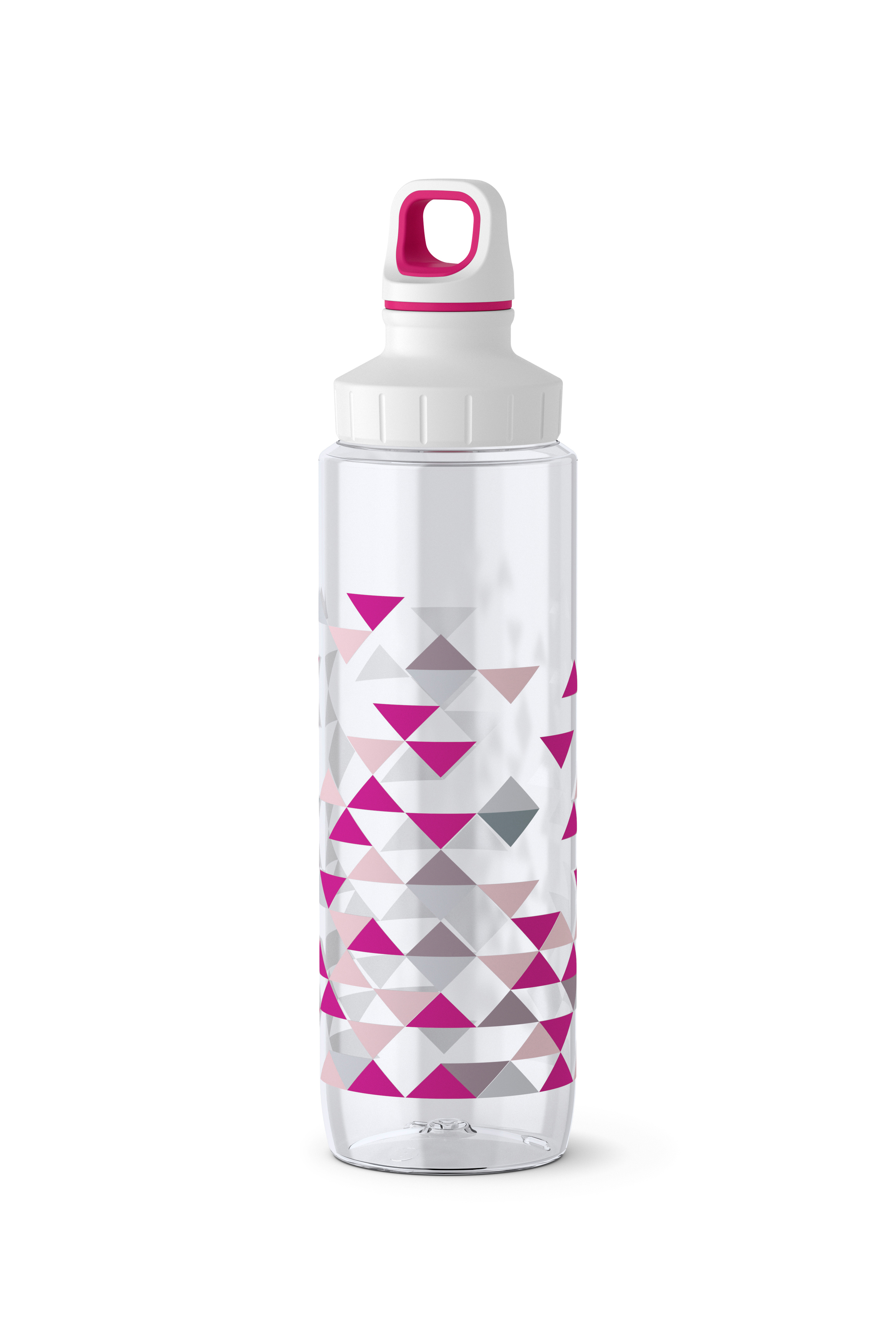 Trinkflasche 518306 Transparent/Weiß/Pink EMSA