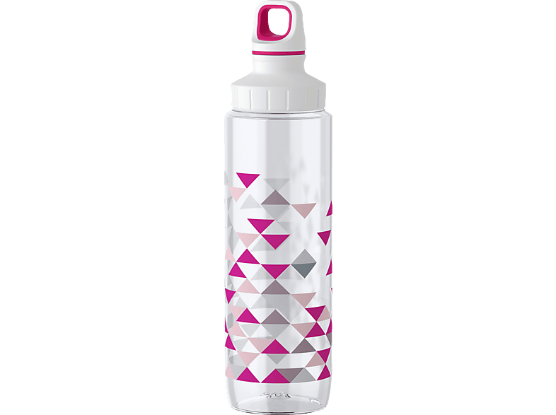 EMSA 518306 Trinkflasche Transparent/Weiß/Pink