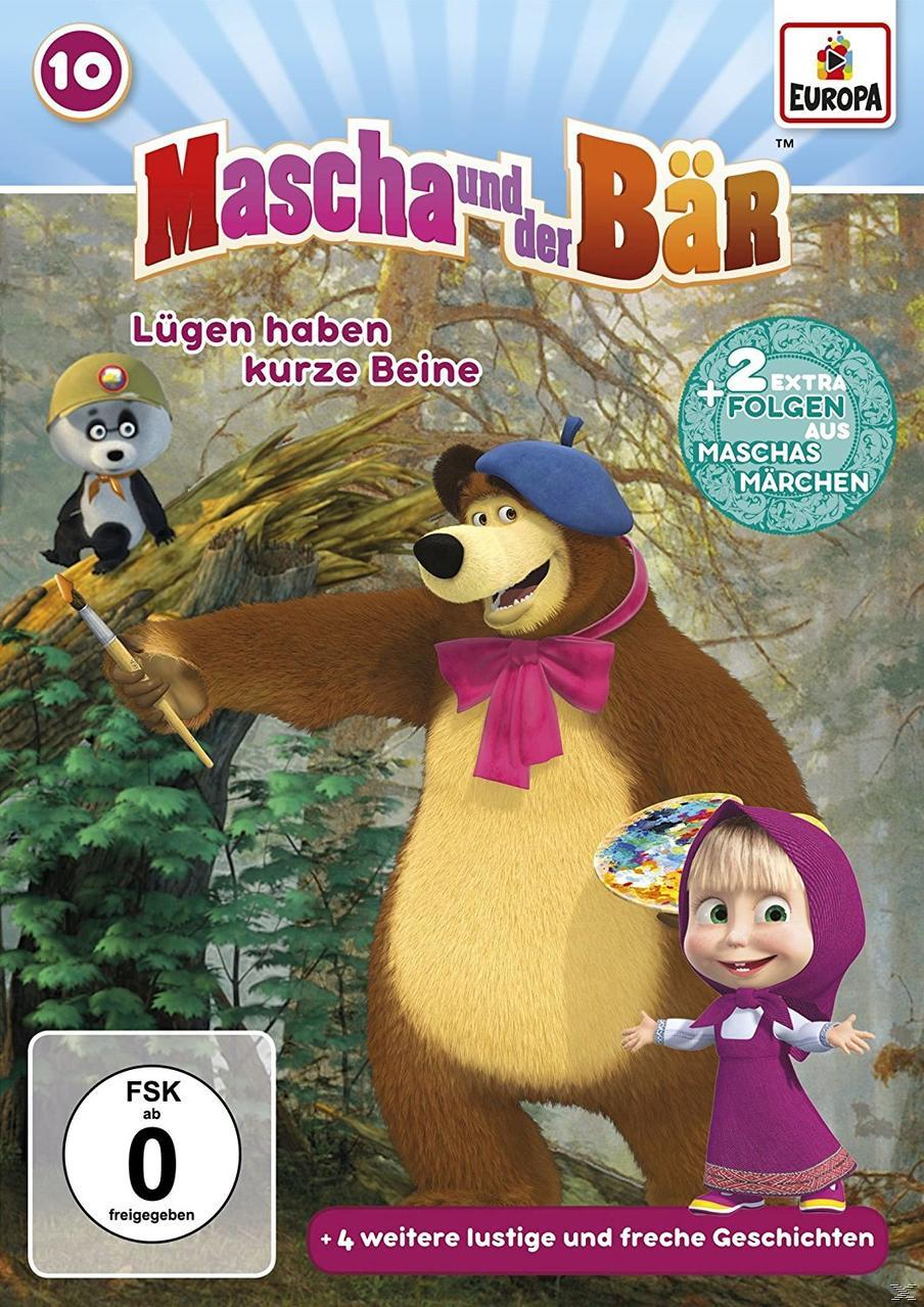 Cartoon-DVD-Cover mit einem Bären, der malt, einem Panda mit Hut und einem Mädchen im lila Kleid.