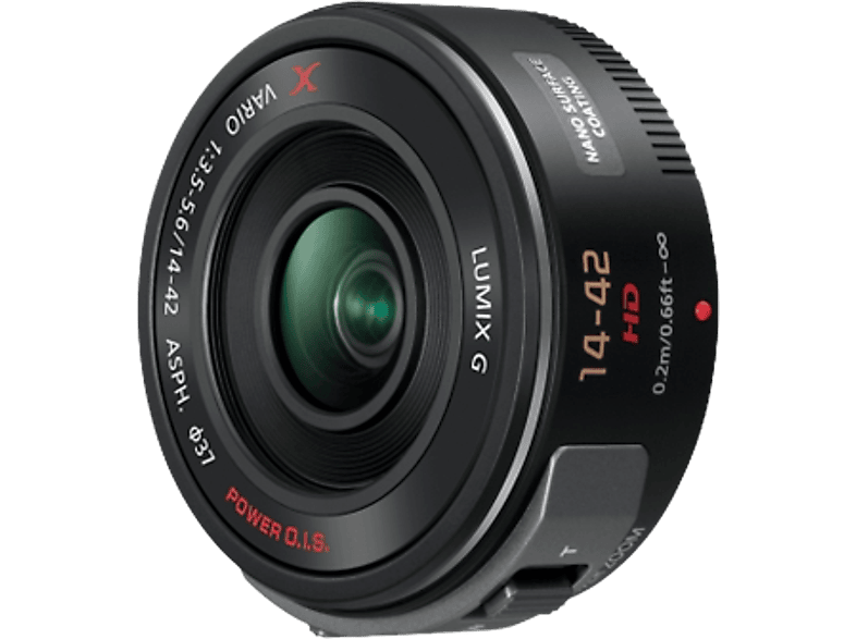 PANASONIC Standaardlens Lumix G X Vario PZ 14-42mm F3.6-5.6 ASPH. O.I.S. (H-PS14042E-K)