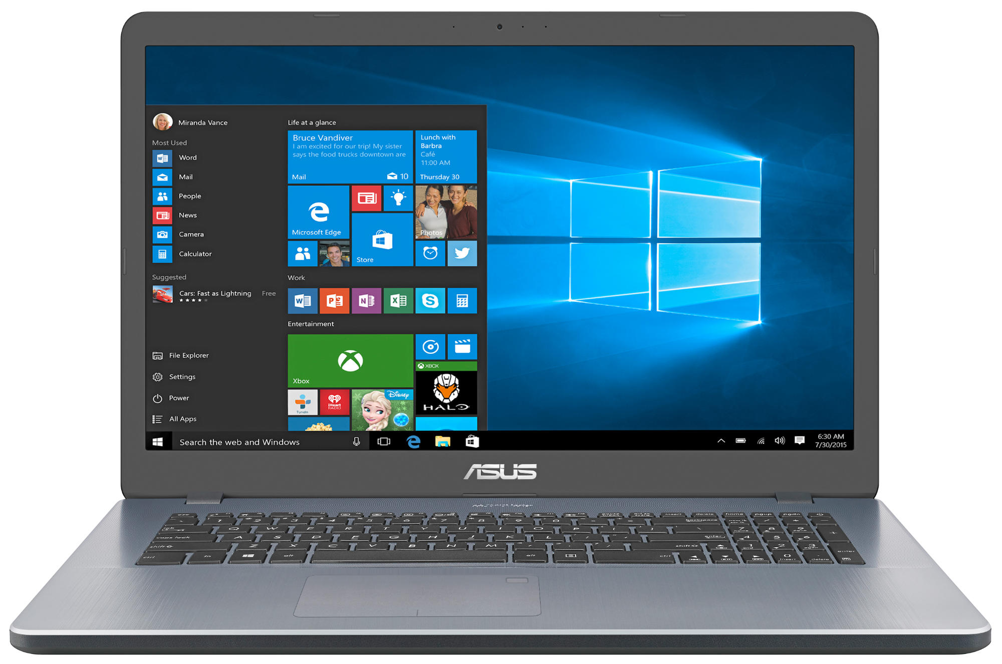 ASUS F705NA-BX016T - 17,3 Zoll - Intel® Pentium® N4200 - 8 GB - 1 TB - Intel® HD 505 - Windows 10 (64 Bit)