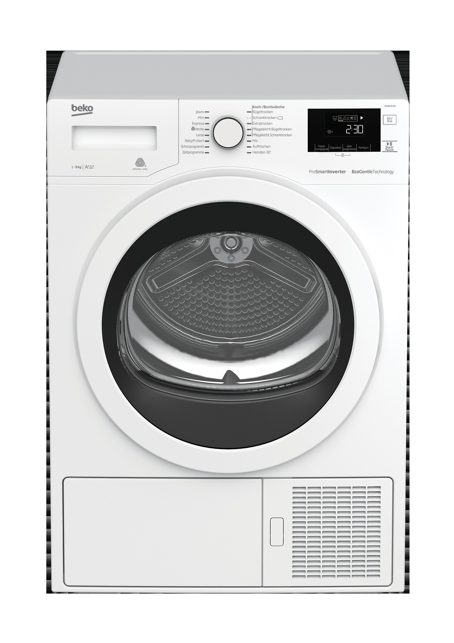 BEKO DE8635RX Wärmepumpentrockner (8 kg, A+++, Weiß)