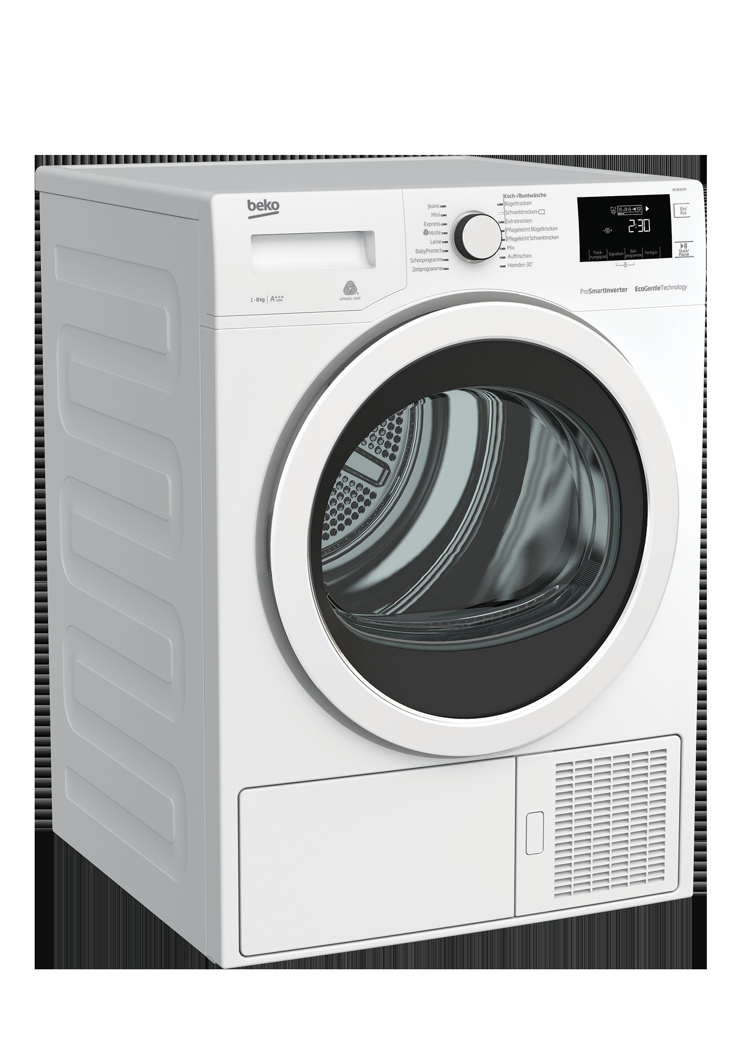 BEKO DE8635RX Wärmepumpentrockner (8 kg, A+++, Weiß)