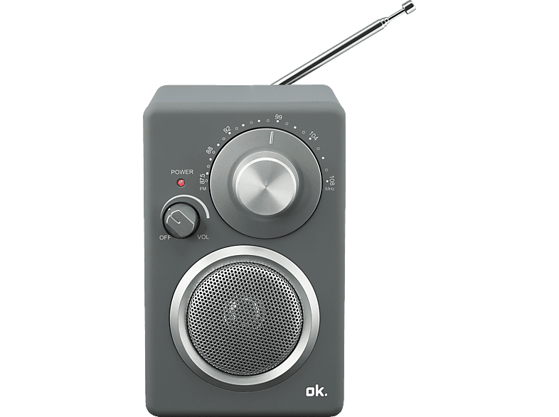 OK. ORF FM-Radio, FM, FM, 310 Tragbares Grau AM