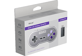 Game Outlet Europe Ab 8bitdo Sn30 2 4g Wireless Controller Grau Mediamarkt