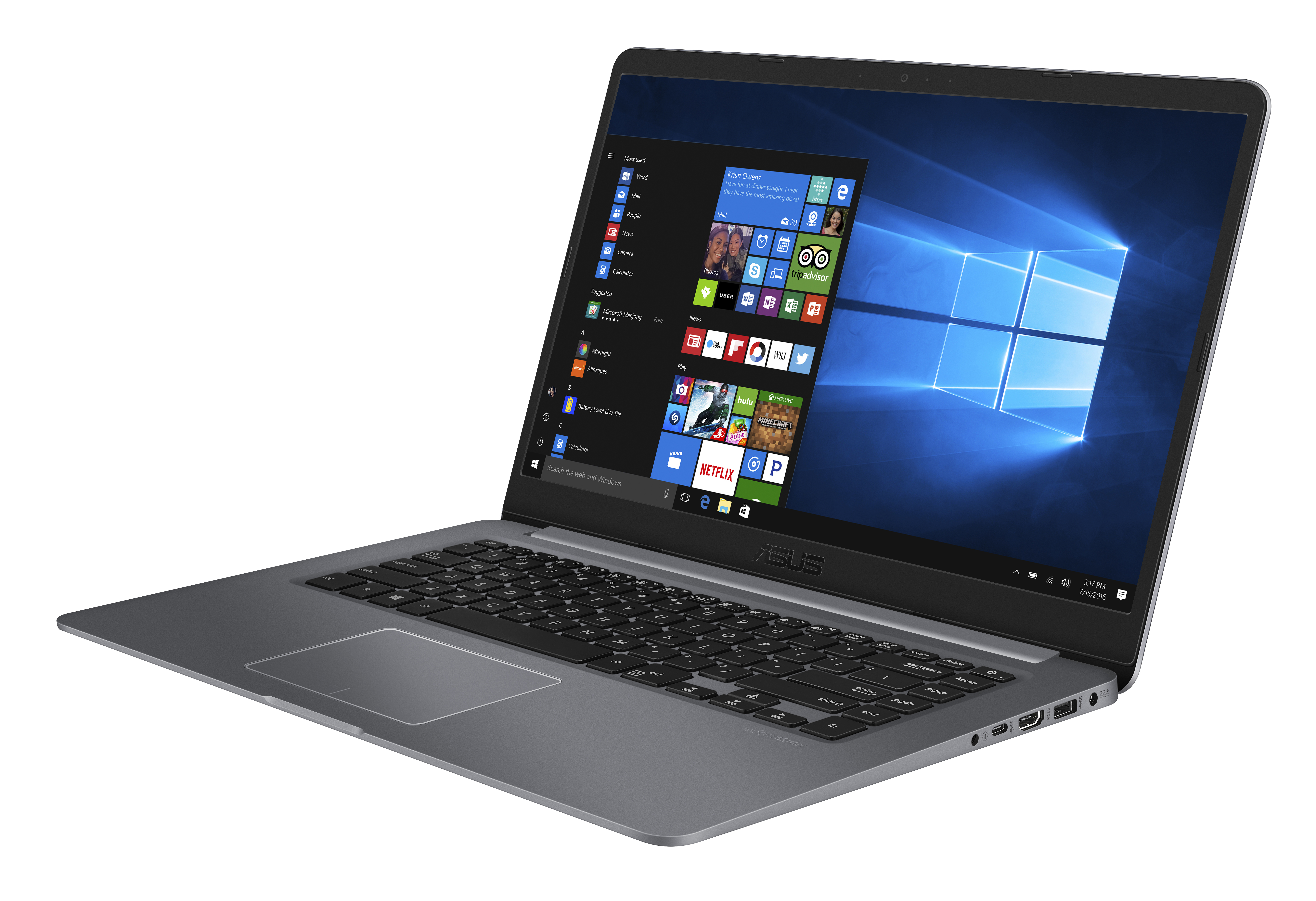 ASUS Notebook VivoBook S510UN-BQF42T (90NB0GS5-M04420) Notebook, 15,6 Zoll, Full-HD, Intel® Core™ i5-8250U Prozessor
(8M Cache, bis zu 3.4 GHz ), 8 GB, 1000 GB HDD + 256 GB SSD