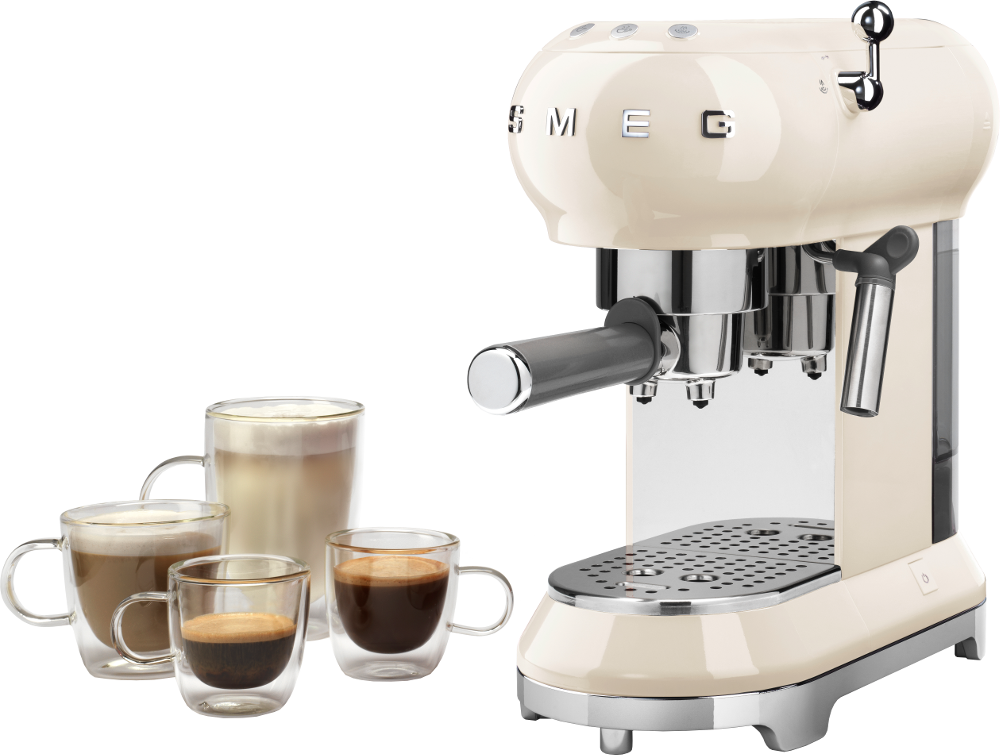 SMEG ECF01CREU Eszpresszó kávéfőző, bézs