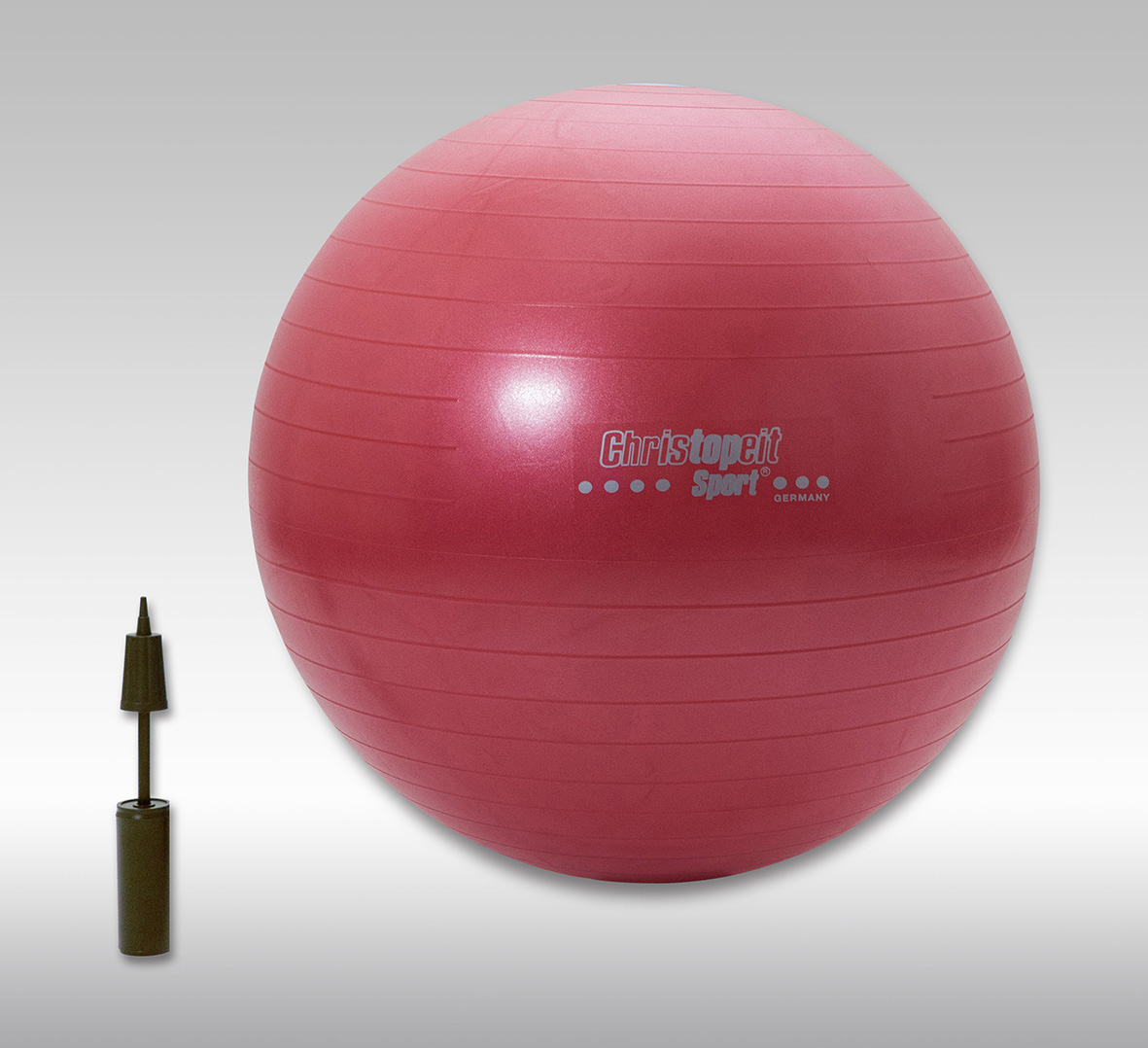 CHRISTOPEIT 65 cm Gymnastikball, Rot