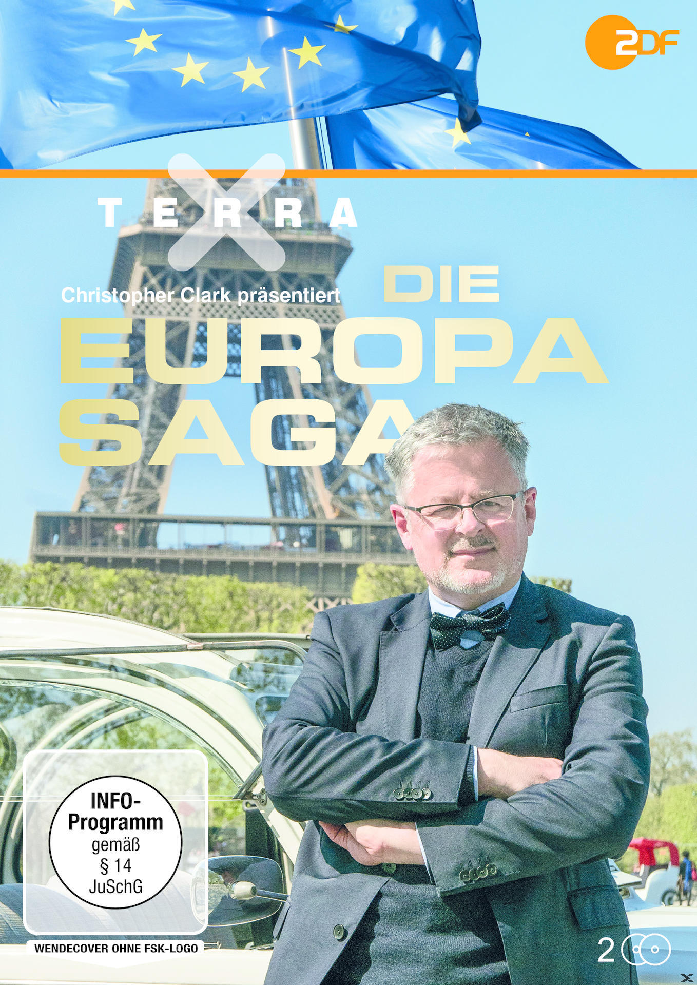 DVD-Cover mit Mann im Anzug, Eiffelturm im Hintergrund und deutschem Text.