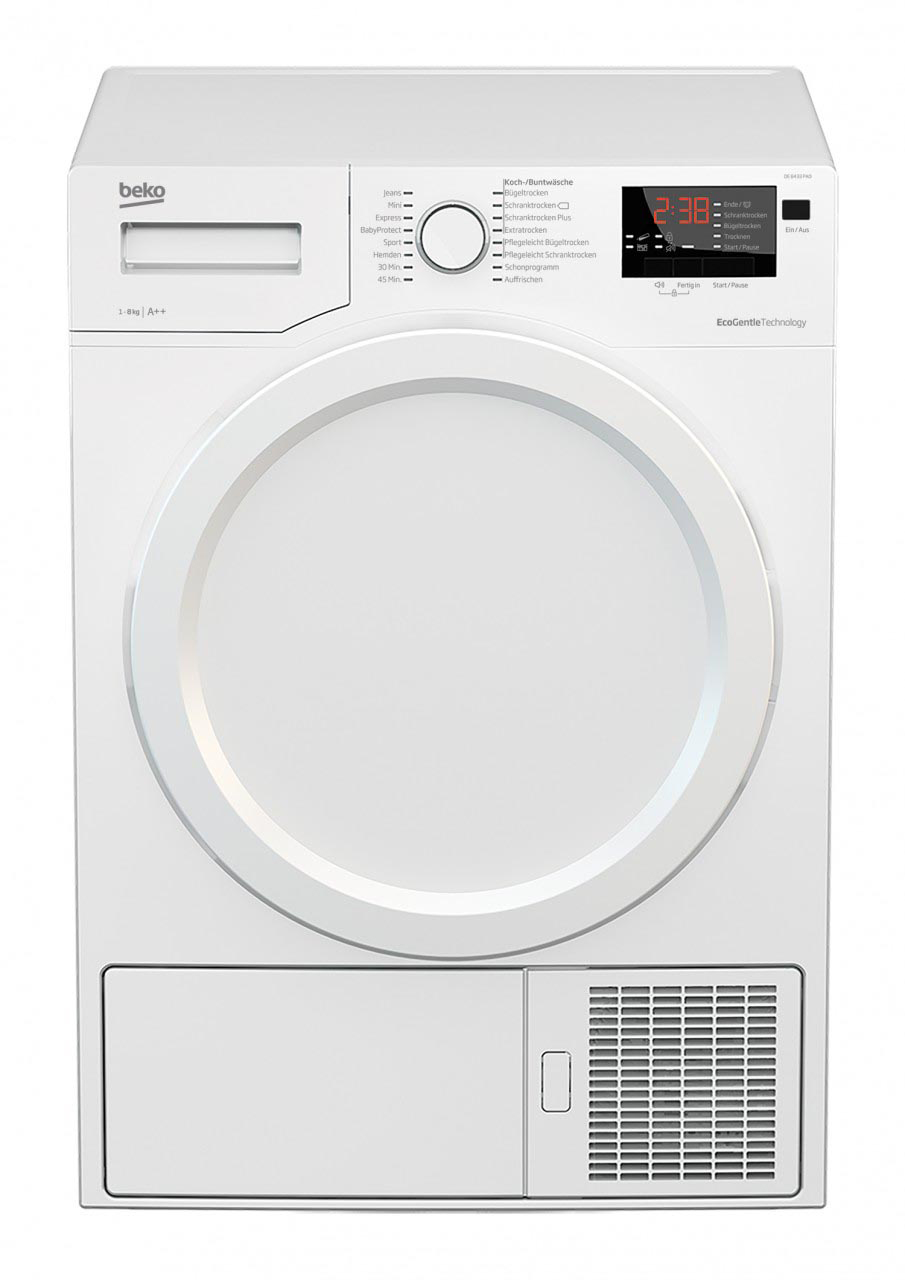 BEKO DE8433PA0 Wärmepumpentrockner (8 kg, A++, Weiß)