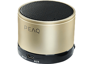 PEAQ PEAQ PPA11BT - Altoparlante Bluetooth - Funzione radio FM - Oro - Altoparlante Bluetooth (Oro)