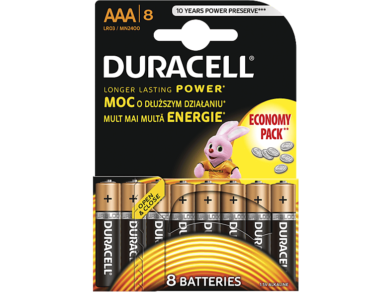 DURACELL BSC 8 db AAA elem